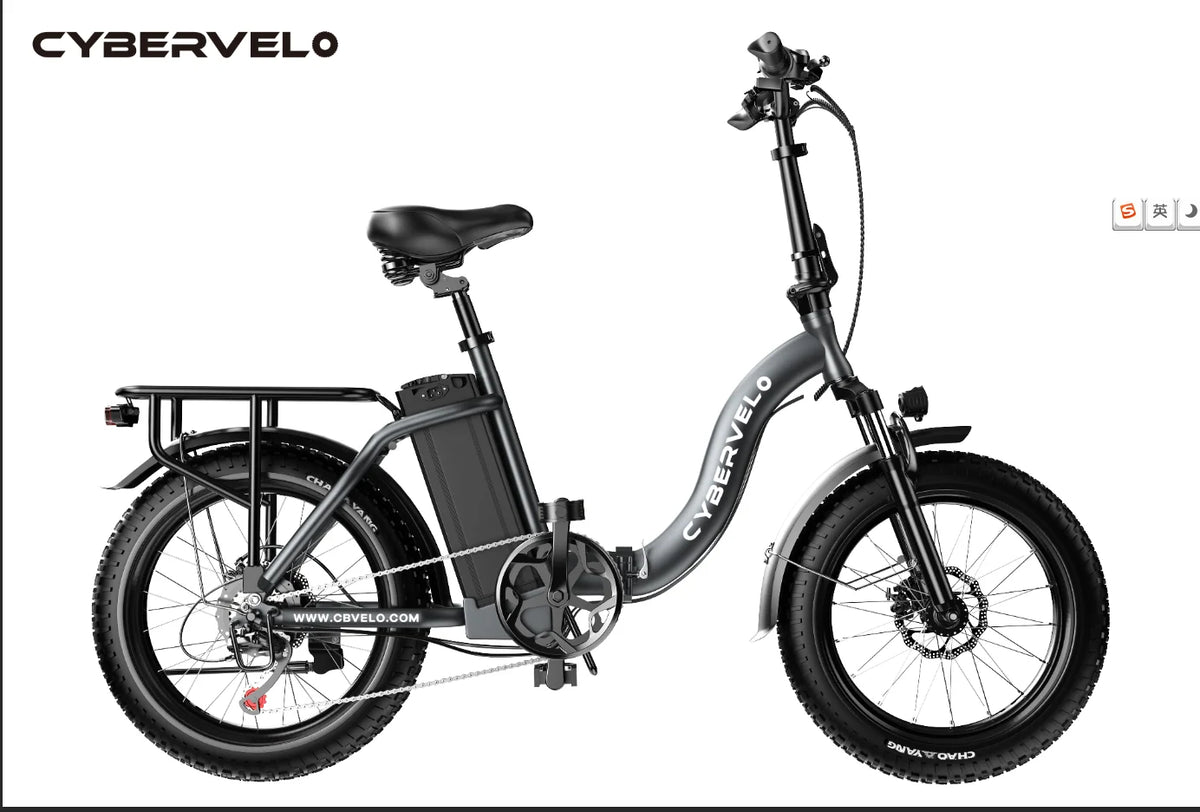 Cybervelo Mars700 Electric Bike 80 Mile Range Foldable