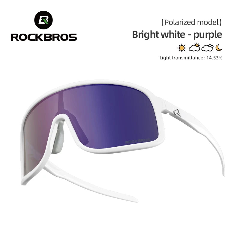 ROCKBROS Cycling Sunglasses UV400 Photochromic Polarized Unisex Sports Eyewear