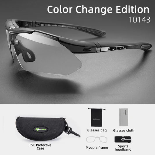 ROCKBROS Photochromic Cycling Glasses UV400 Sunglasses For Men Women