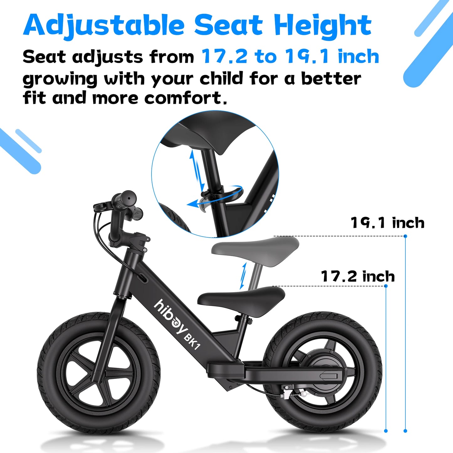 Hiboy BK1 Kids Electric Balance Bike For Ages 3-6 Riders