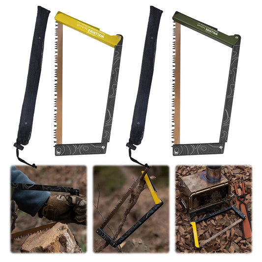 Folding Hand Saw With Storage Bag Aluminum Alloy Camping Outdoor