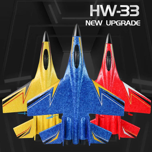 HW33 RC Fighter Jet Toy Fixed-Wing With 6-Axis Gyroscope