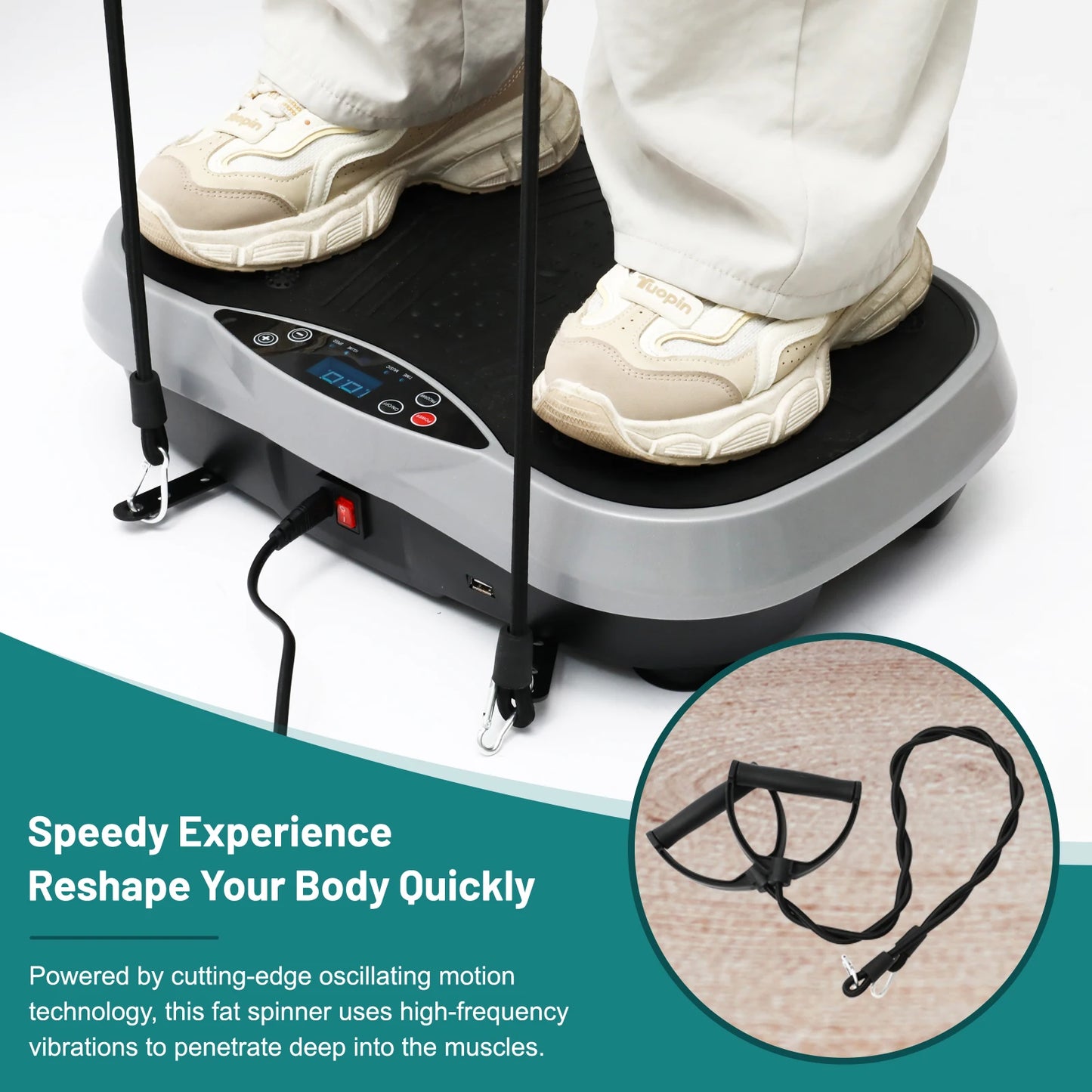 Fat Slinger Vibration Plate Portable Whole Body Home Fitness Machine