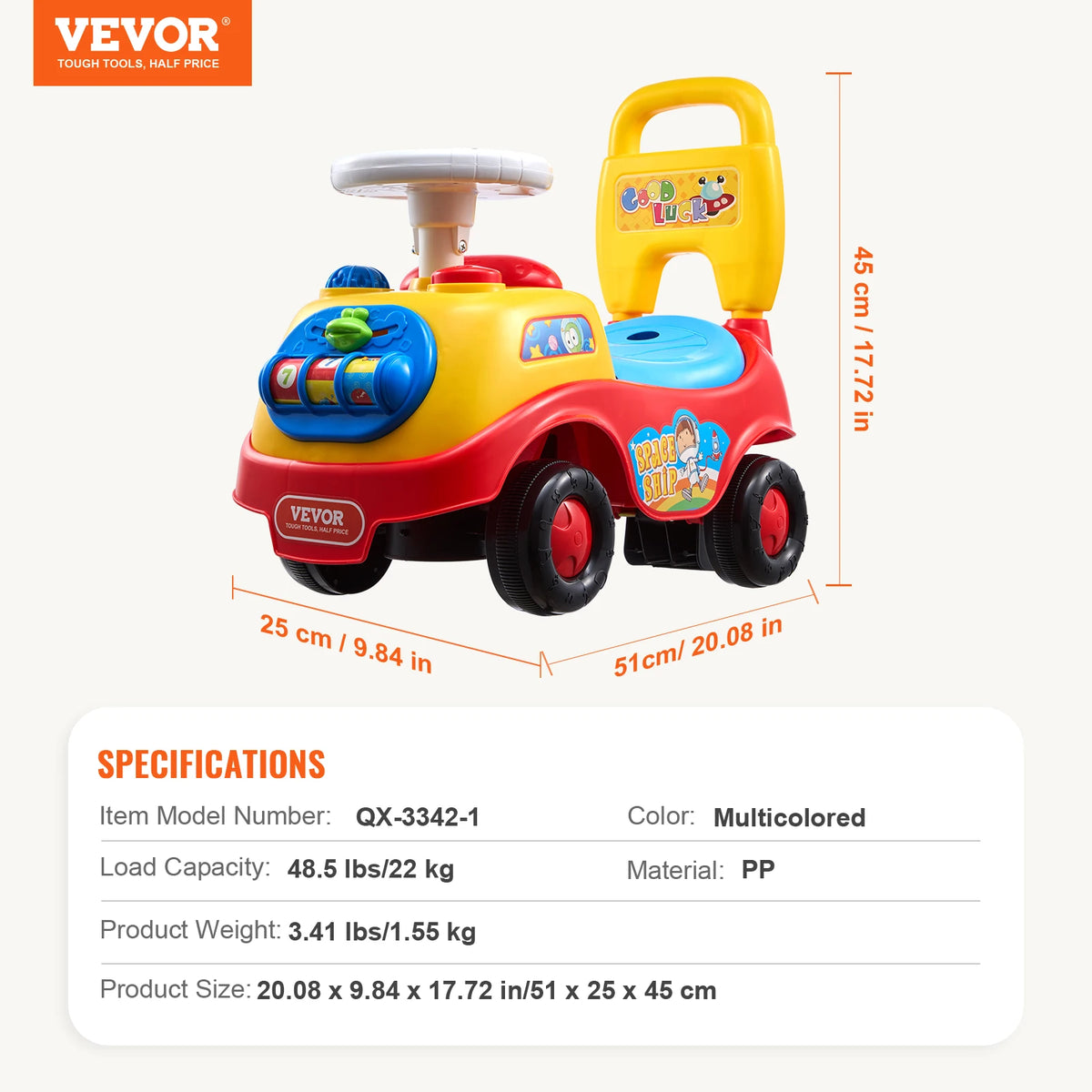 SucceBuy Toddler Ride On Push Car Sit To Stand Toy