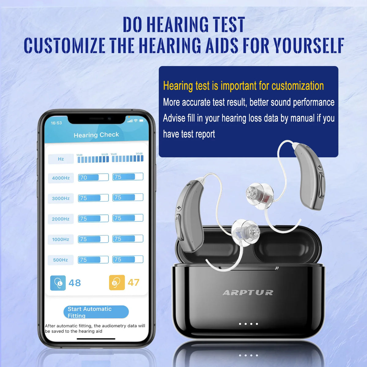 Zepau Bluetooth Hearing Aids For Seniors Noise Cancelling App Control