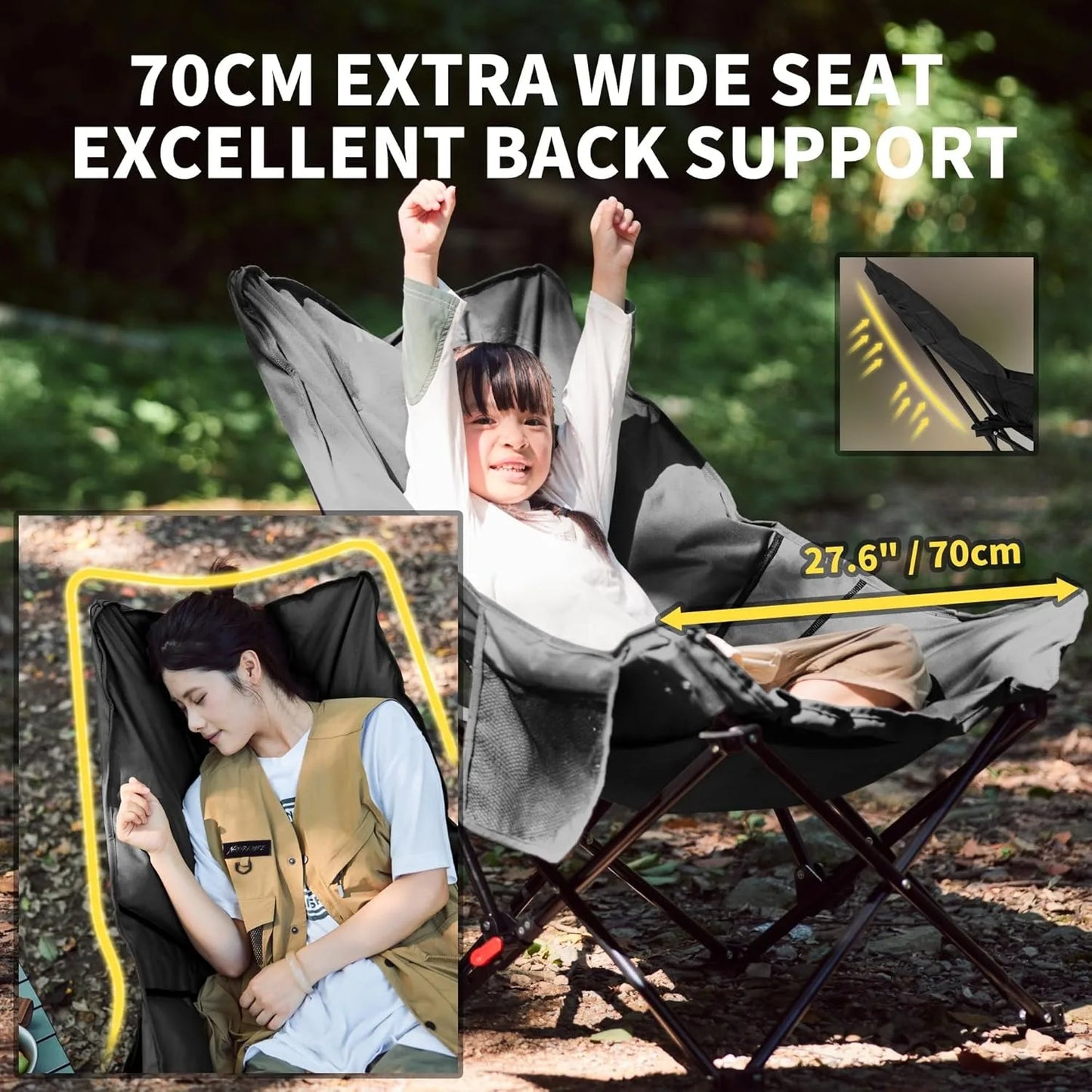 Naturehike Sea Star Recliner Moon Chair Two Position Adjustable Foldable