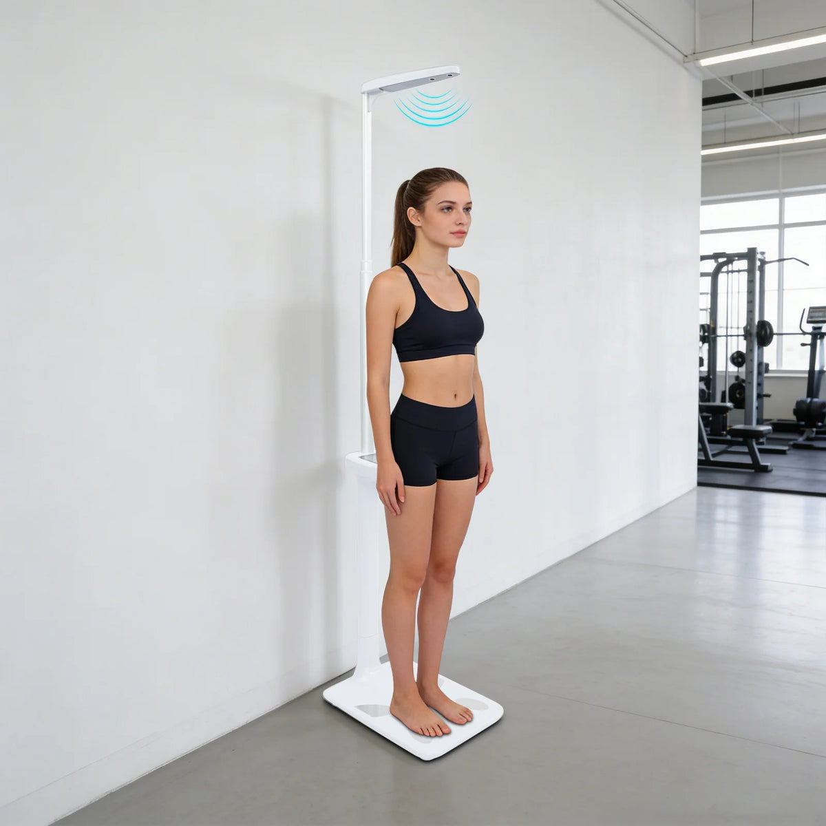 Ultrasonic Height And Weight Scale With Bluetooth BMI Monitor