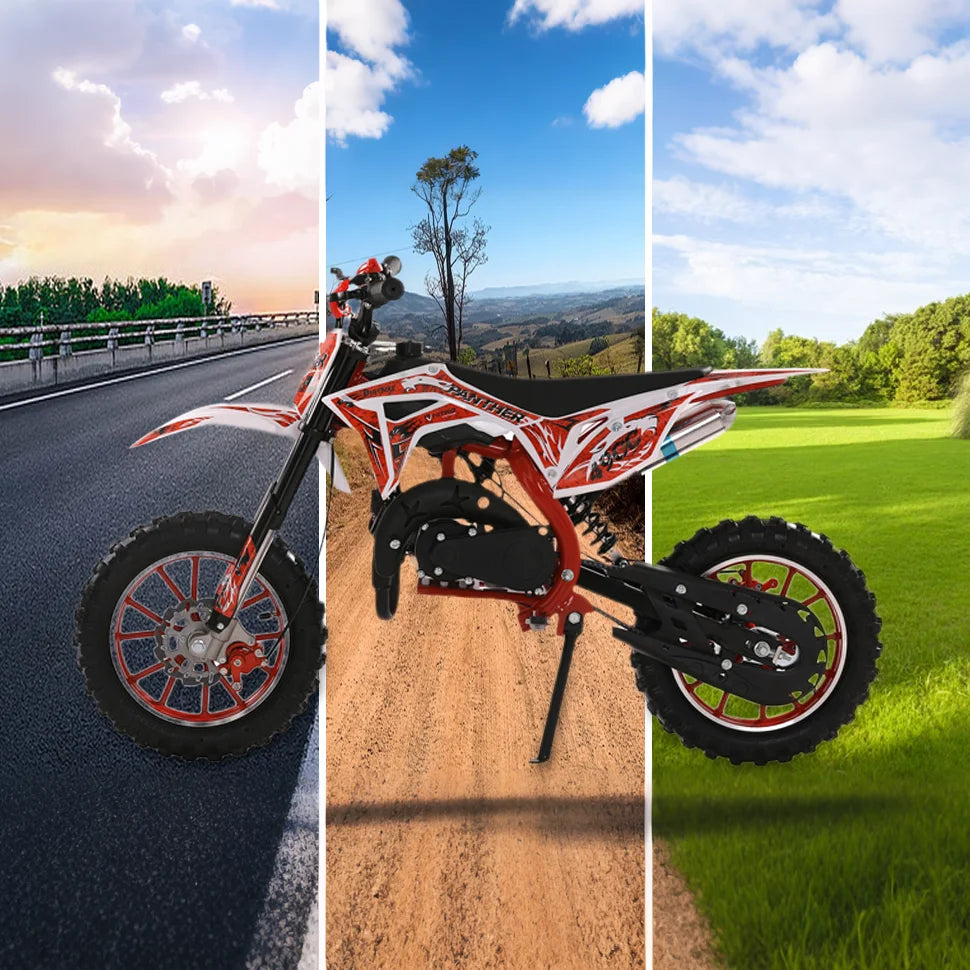 49cc 2 Stroke Kids Dirt Bike Powered Off Road Pocket