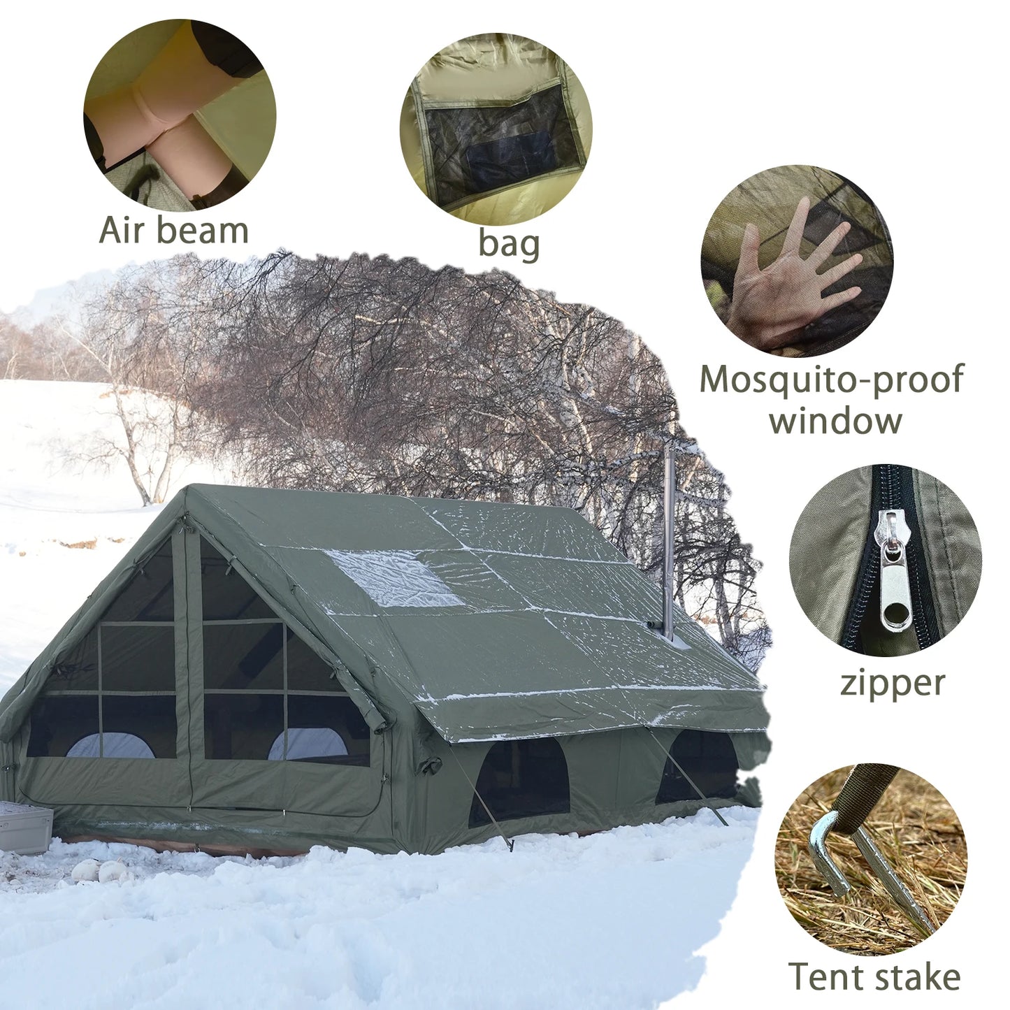 Pakicetus Quick Setup Inflatable Camping Tent