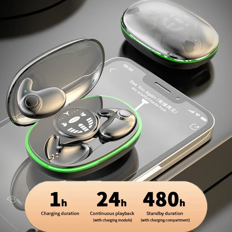 Shuke Invisible Sleep Earphones Wireless Bluetooth 5.3 Earbuds