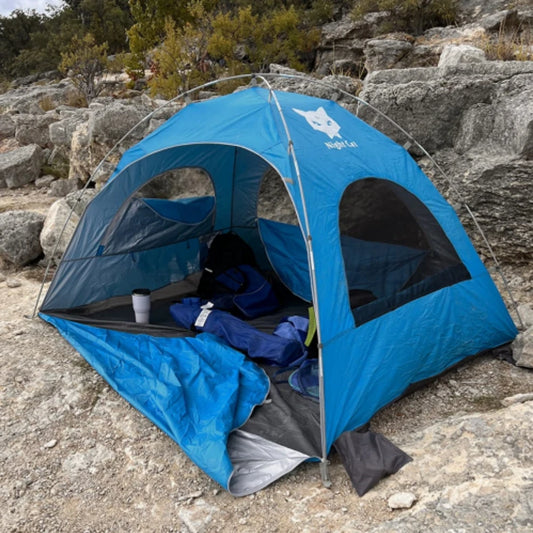 Night Cat Beach Tent Sunshade Shelter For Two To Four