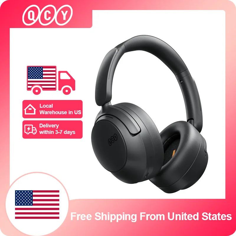 QCY H3S Over Ear ANC Bluetooth Headphones LDAC Spatial Sound
