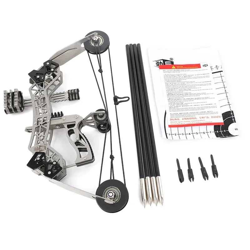 AMEYXGS Mini Compound Bow With Arrows 12 Lb Draw Weight