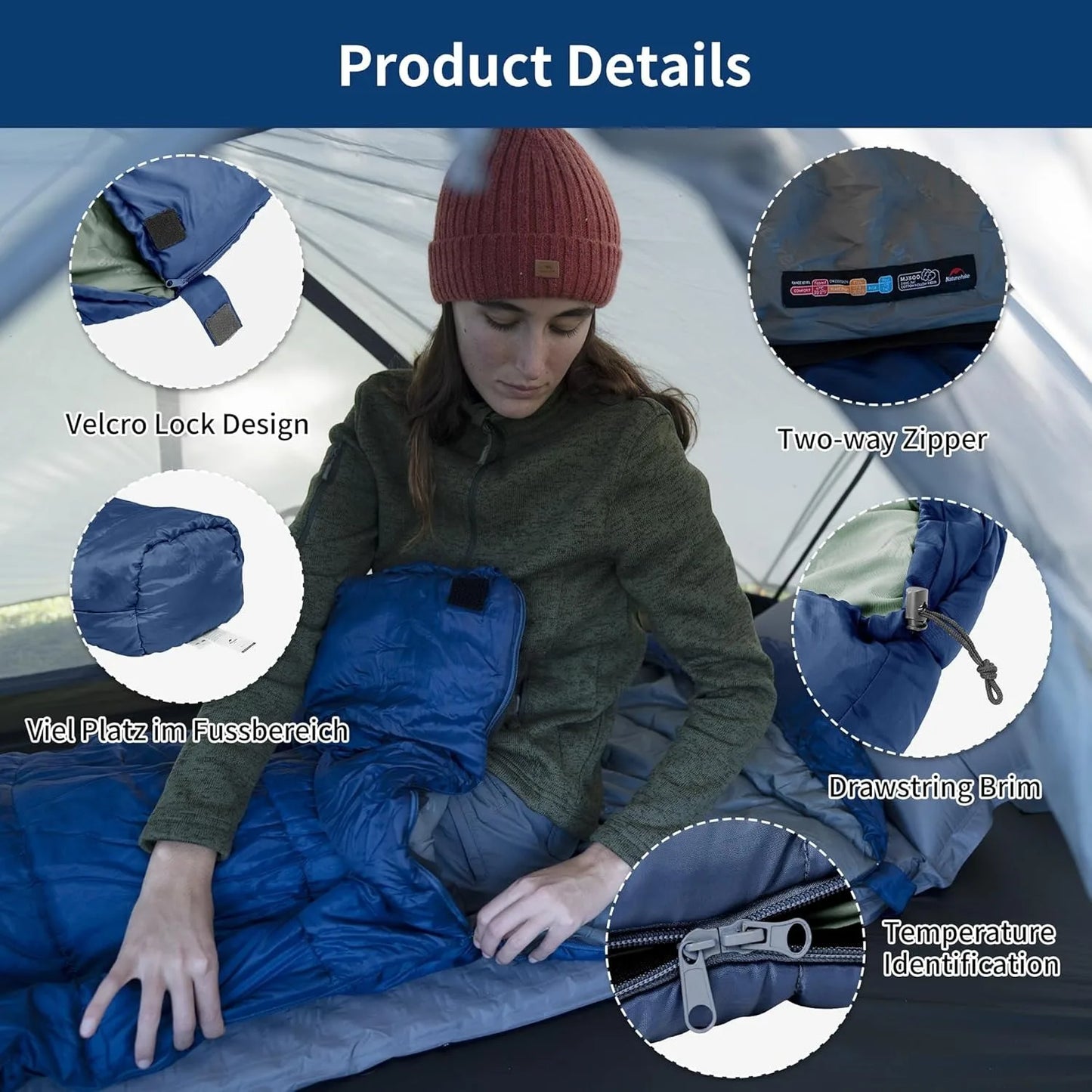 Naturehike Ultra Winter Mummy Sleeping Bag For Adults MJ300 MJ600
