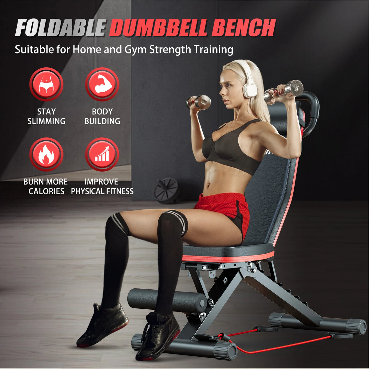 Foldable 14-In-1 Dumbbell Bench With 1000 Lb Capacity