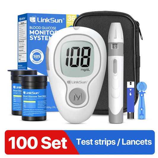 Linksun Blood Glucose Monitor G425 50 Strips Lancing Device