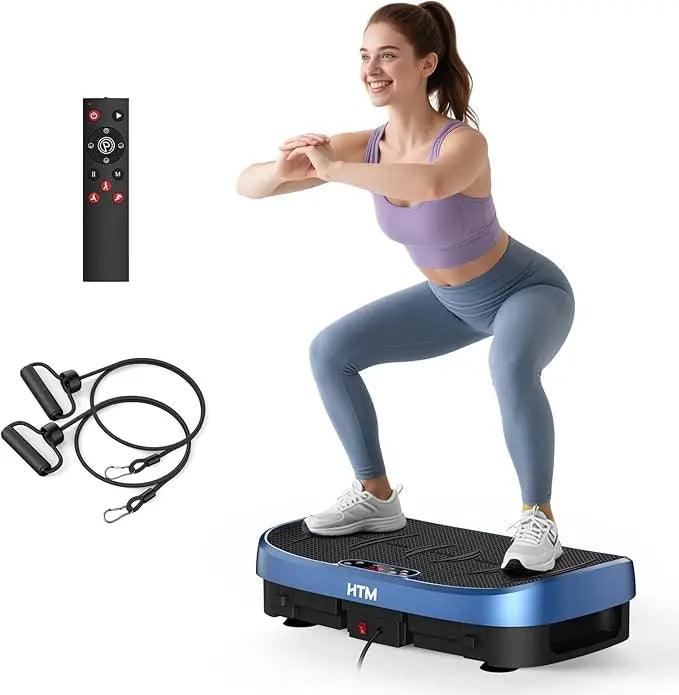 HTM Vibration Plate Exerciser For Whole Body Fat Burn Home Gym