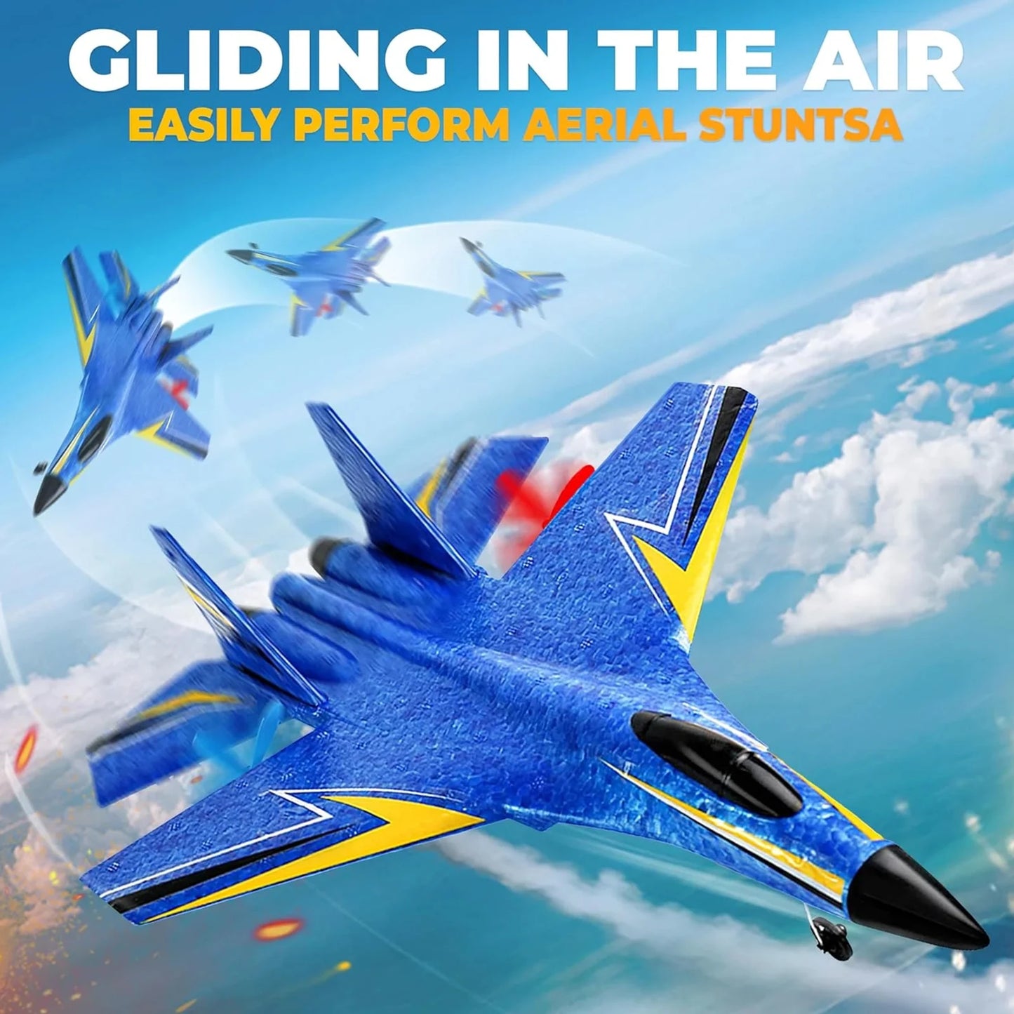 HW33 RC Fighter Jet Toy Fixed-Wing With 6-Axis Gyroscope