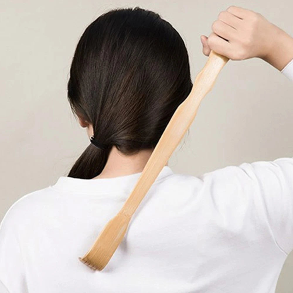 Bamboo Back Scratcher Massager Stick For Full Body Relaxation