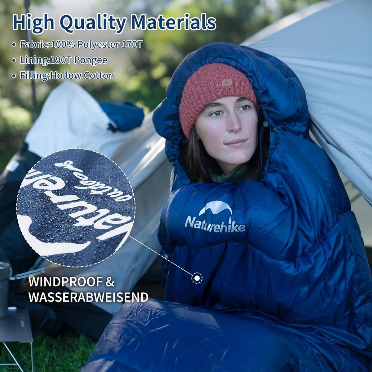Naturehike Ultra Winter Mummy Sleeping Bag For Adults MJ300 MJ600