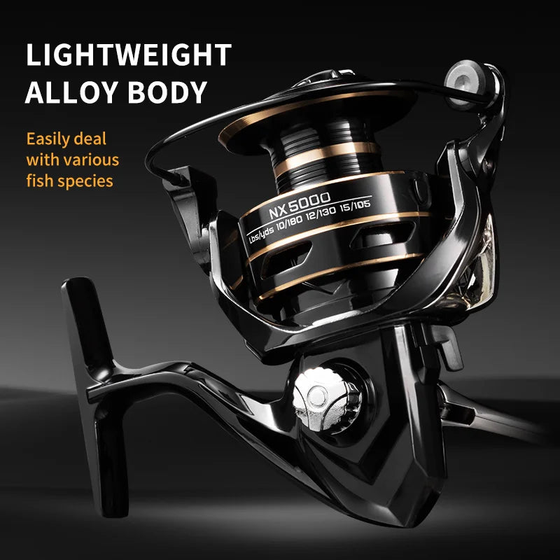 J-Barzillai Spinning Fishing Reel 10KG Max Drag Metal Saltwater Wheel