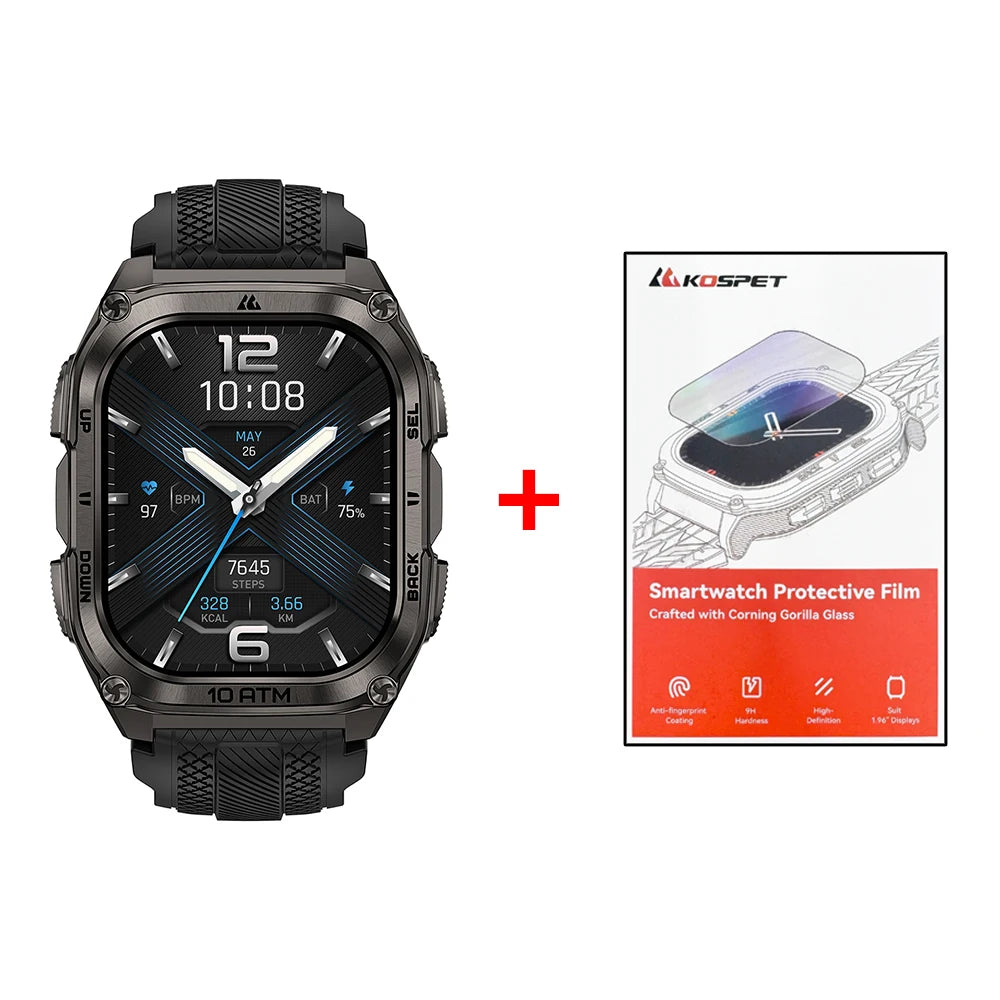 KOSPET Tank M4 Smart Watch GPS Offline Maps Health Monitor