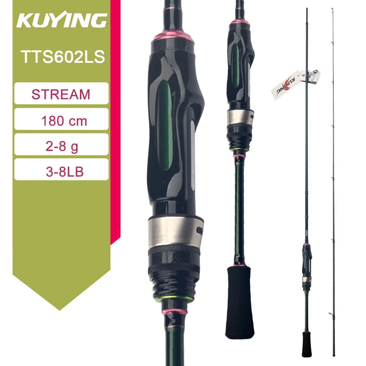 Kuying Teton Carbon Fishing Rod Casting Spinning Lure River Stream