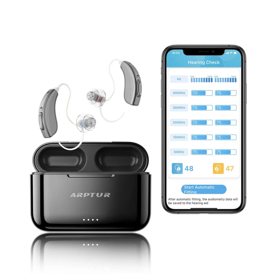 Zepau Bluetooth Hearing Aids For Seniors Noise Cancelling App Control