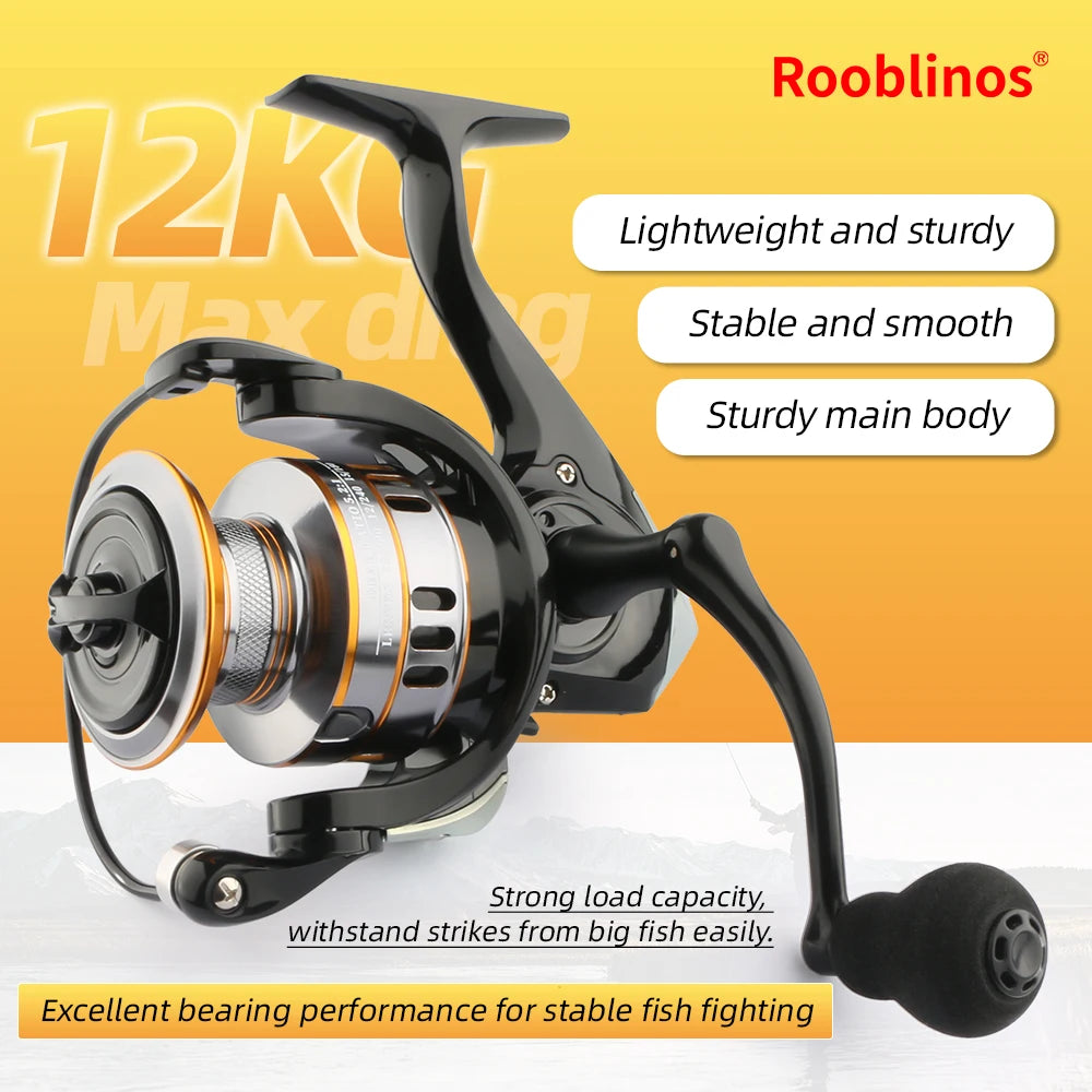 Rooblinos Ry Lure Spinning Fishing Reel 5.2 To 1 Gear