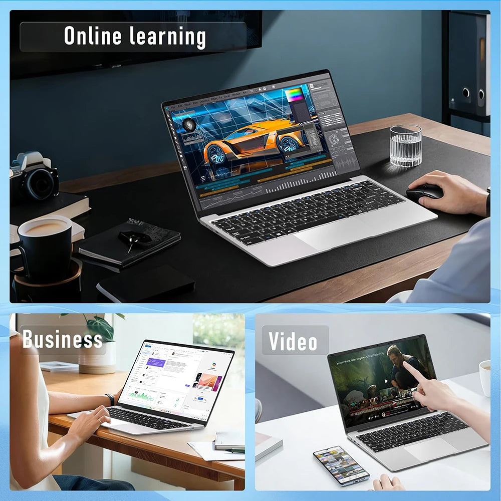 Xiaman Ultra Slim Windows 11 Laptop 12GB RAM 1TB SSD