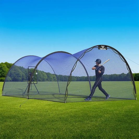 Portable Baseball Batting Cage With Easy Setup 3 Ply Net