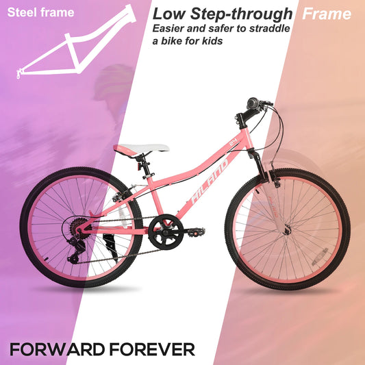 HILAND Front Suspension Kids Mountain Bike For Boys And Girls