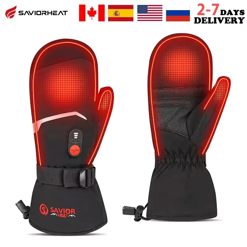 Savior Heat Heated Mittens For Men And Women Battery Gloves