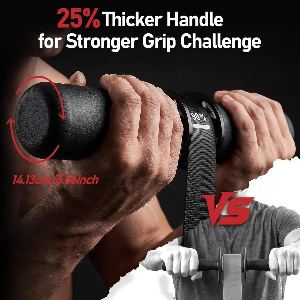 Wrist Roller And Grip Trainer Set For Forearm Strength