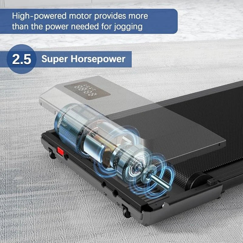 Superun 2in1 Home Treadmill, 2.5HP, 300lb Capacity