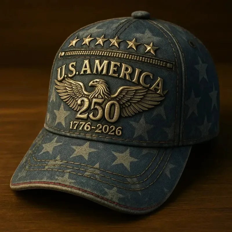 Patriotic USA Baseball Cap Embroidered Hat For History Enthusiasts
