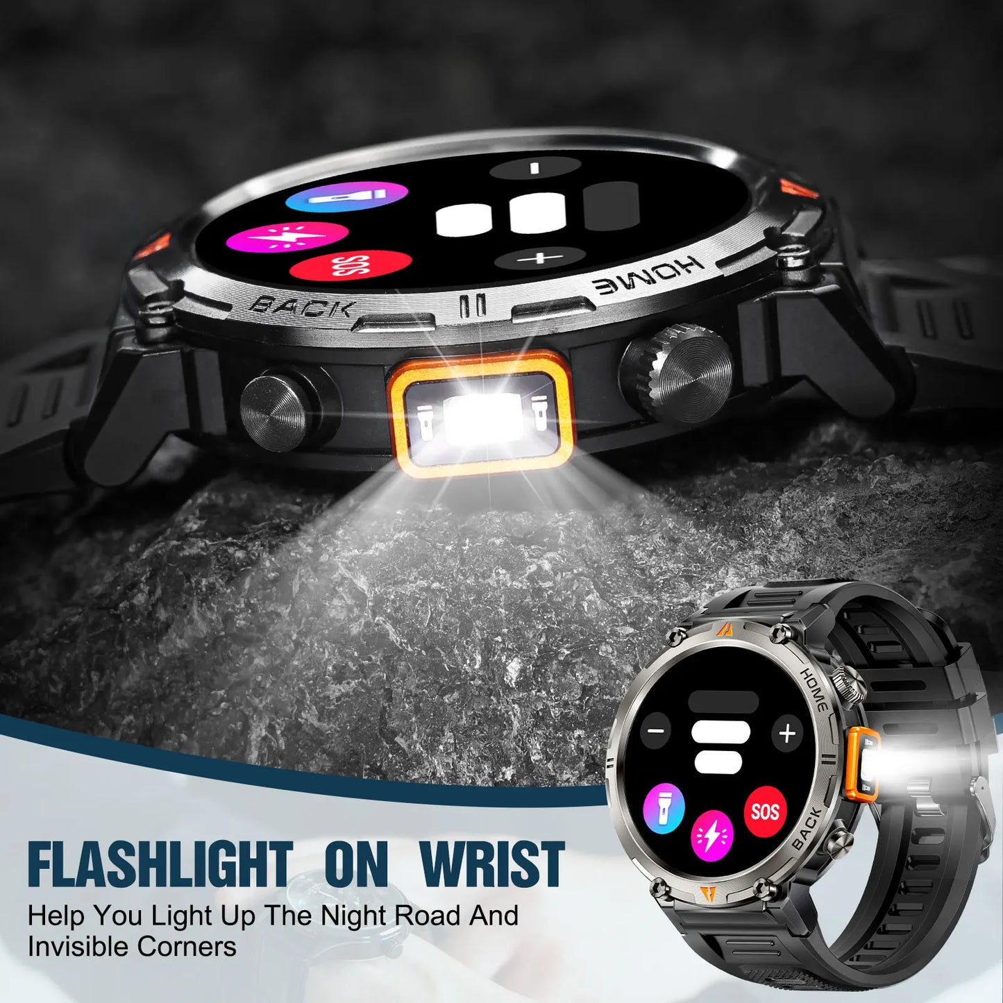EIGIIS KE3 Bluetooth Call Smartwatch for Men Health Monitor