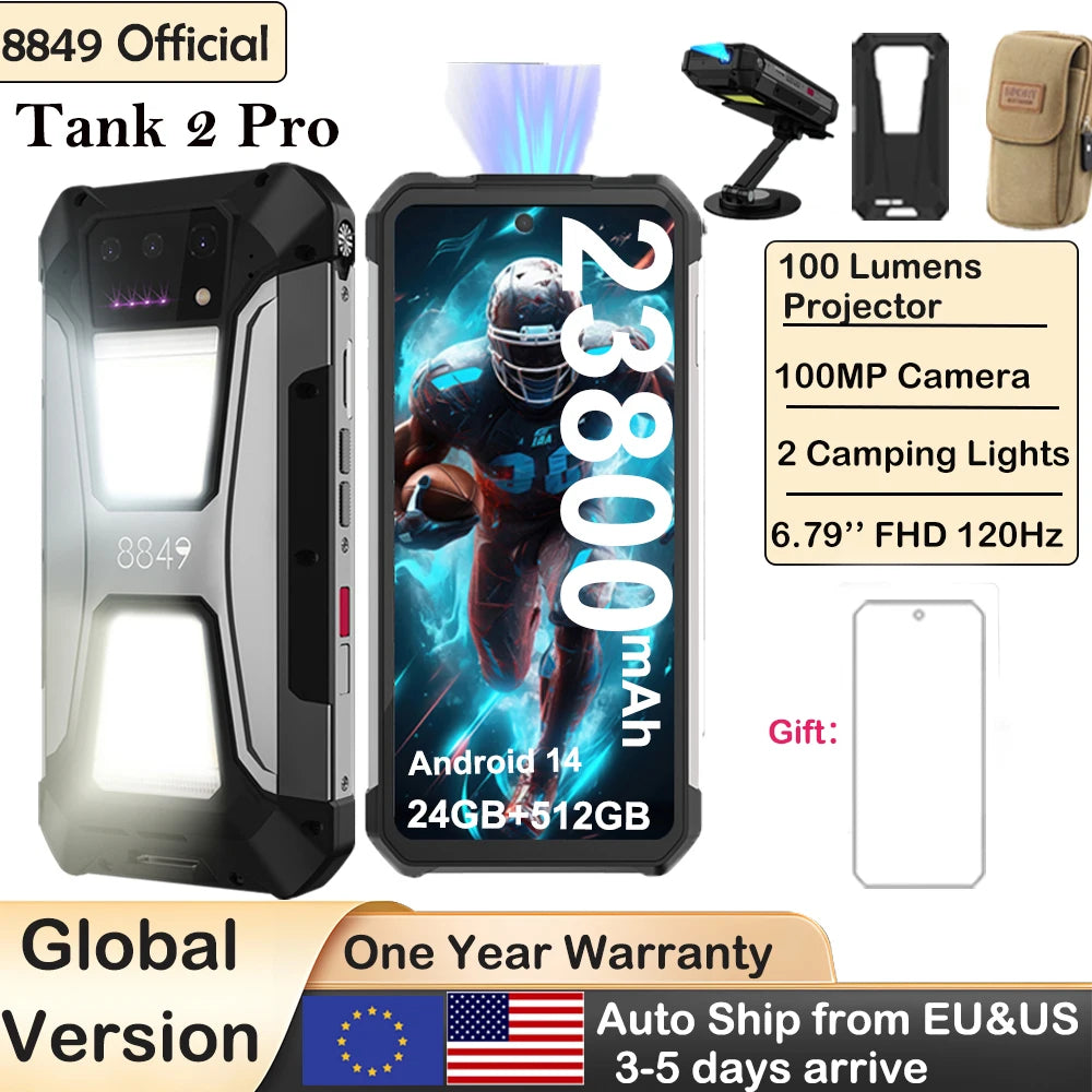 8849 Tank 2 Pro Rugged Smartphone With 100MP Camera