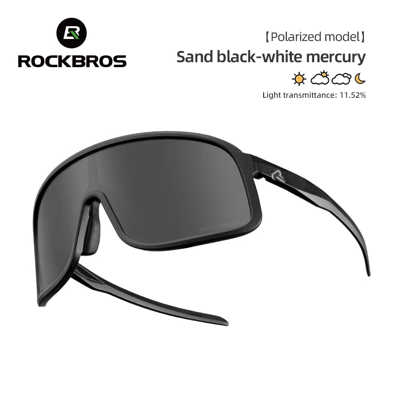 ROCKBROS Cycling Sunglasses UV400 Photochromic Polarized Unisex Sports Eyewear