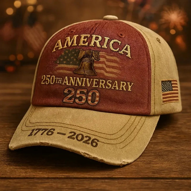 Patriotic USA Baseball Cap Embroidered Hat For History Enthusiasts