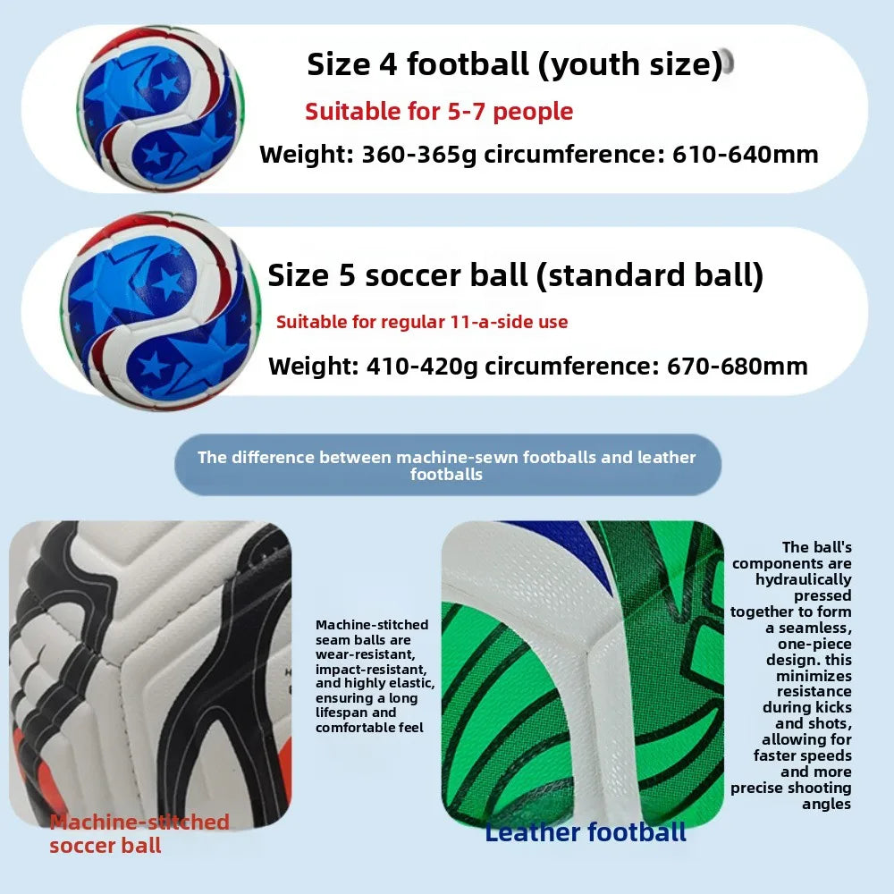 PU Seamless Soccer Ball High Quality Training Ball For All