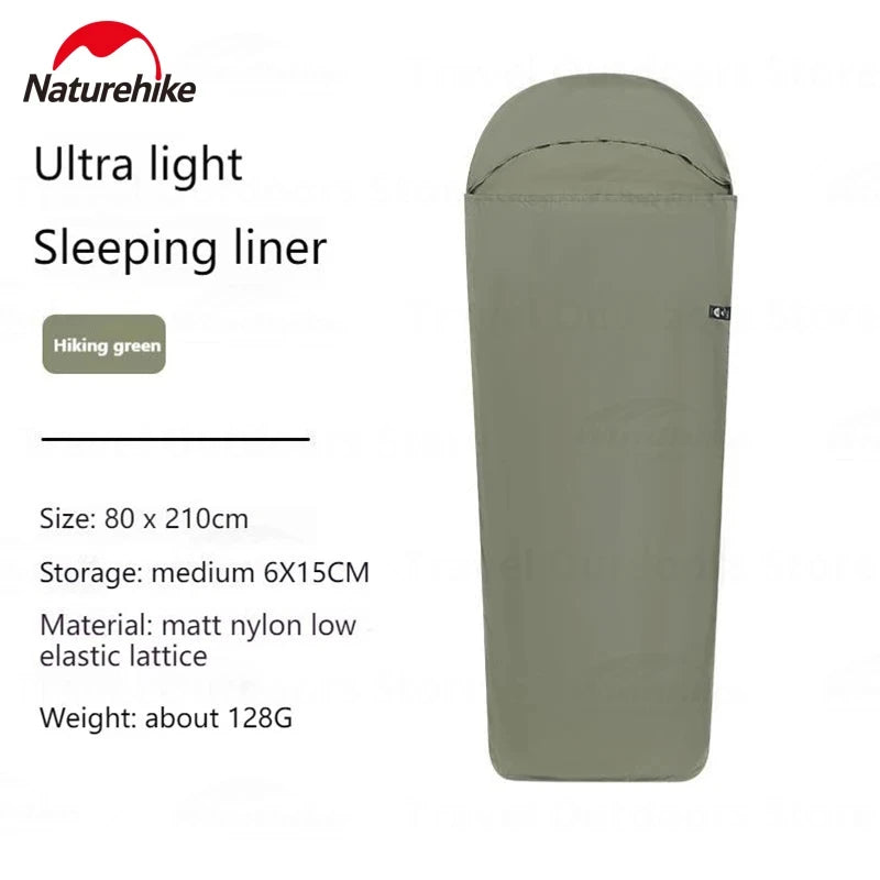 Ultralight Sleeping Bag Liner 128g For Camping And Travel