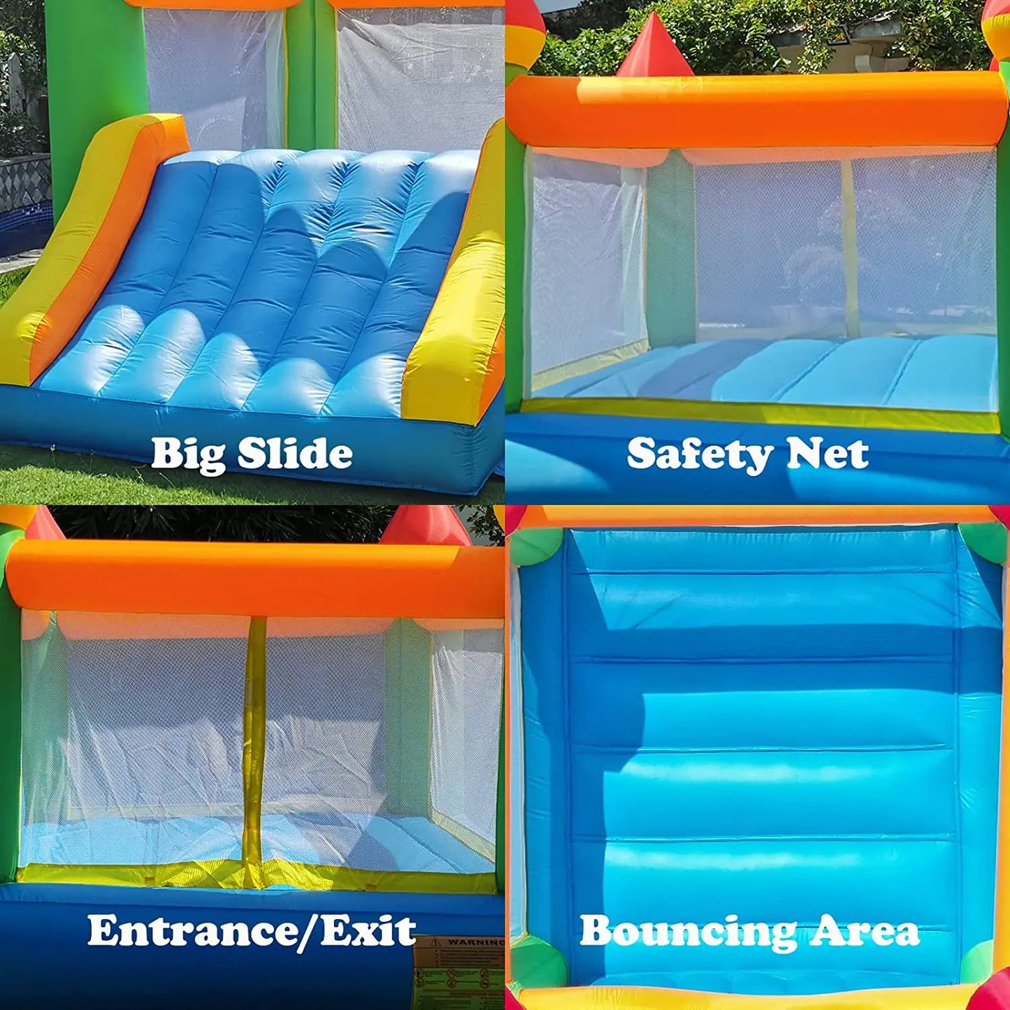 Yard Inflatable Bounce House With Slide for Outdoor and Indoor