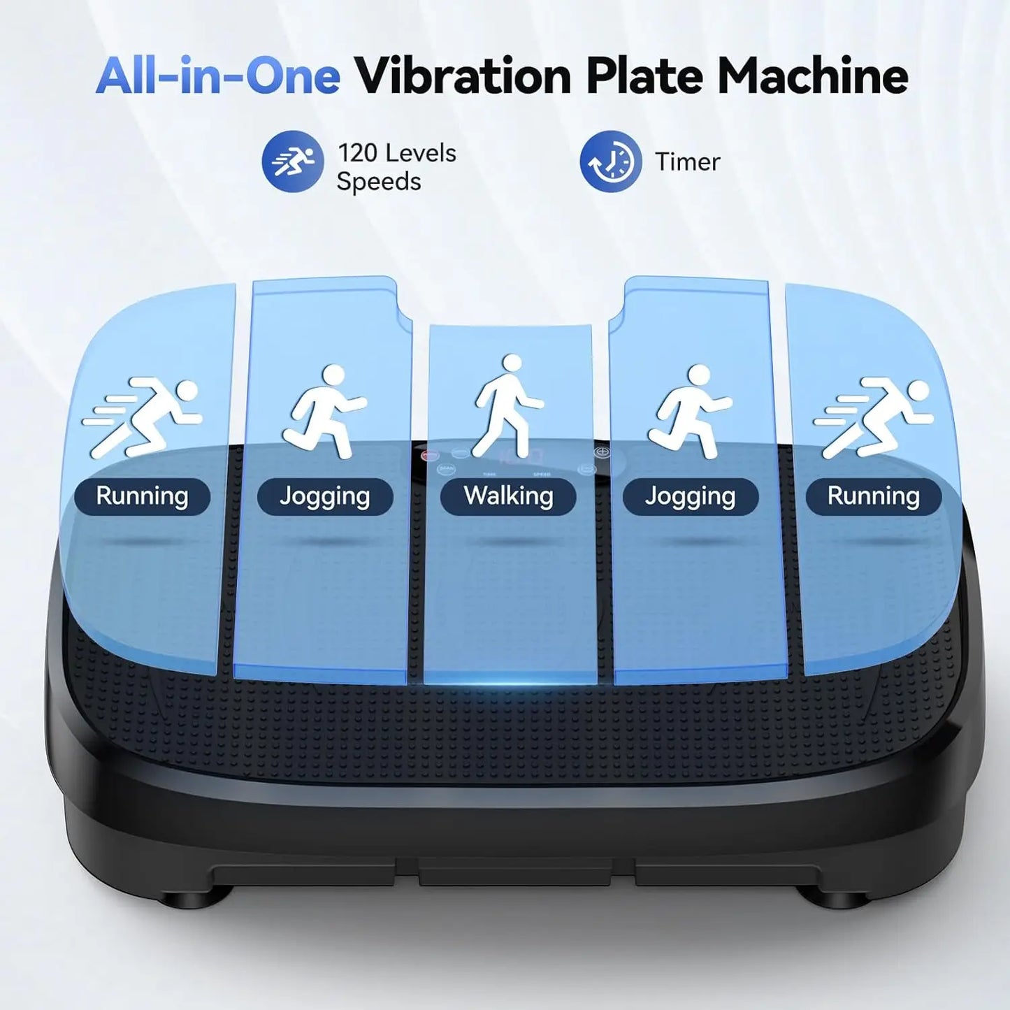 HTM Vibration Plate Exerciser For Whole Body Fat Burn Home Gym