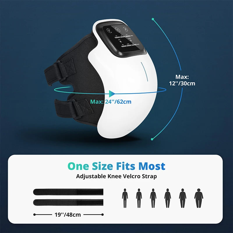 Medcursor Electric Heating Knee Massager Wireless Heated Knee Pad