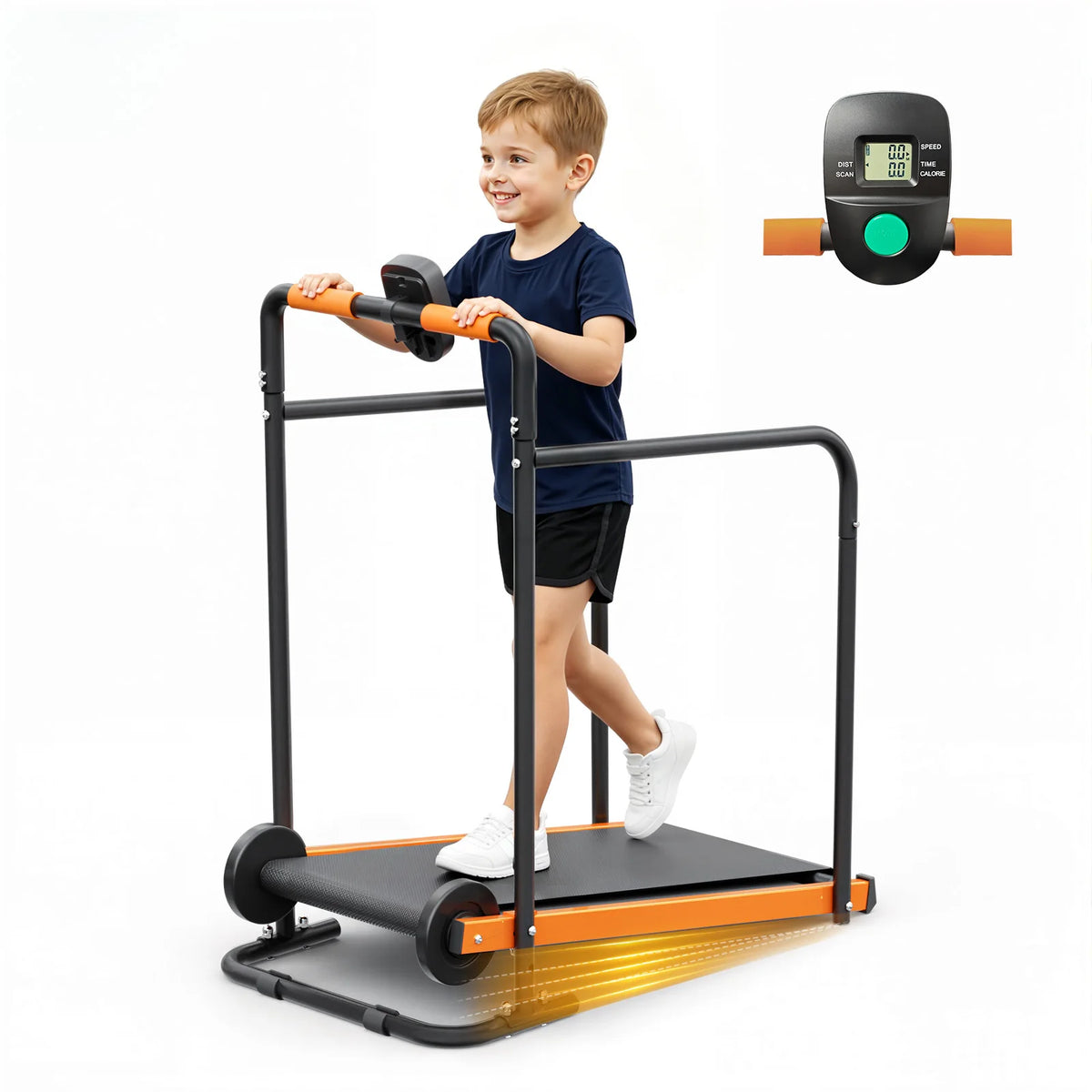AKLUER Kids Walking Pad Treadmill Self Propelled Exercise Toy