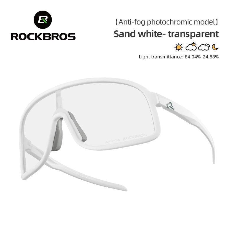 ROCKBROS Cycling Sunglasses UV400 Photochromic Polarized Unisex Sports Eyewear