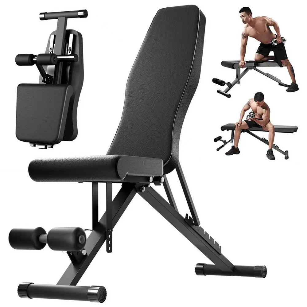 Foldable Weight Bench For Full Body Workout, Adjustable, 1000 Lbs Capacity