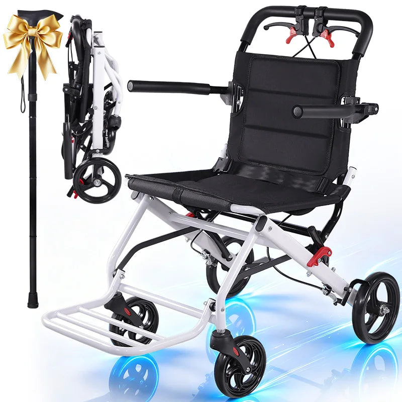 CvitalelPersd Lightweight Foldable Wheelchair for Adults and Seniors