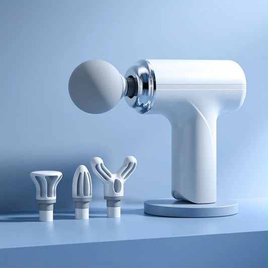 Portable Fascia Massage Gun With 4 Heads And 6 Speeds